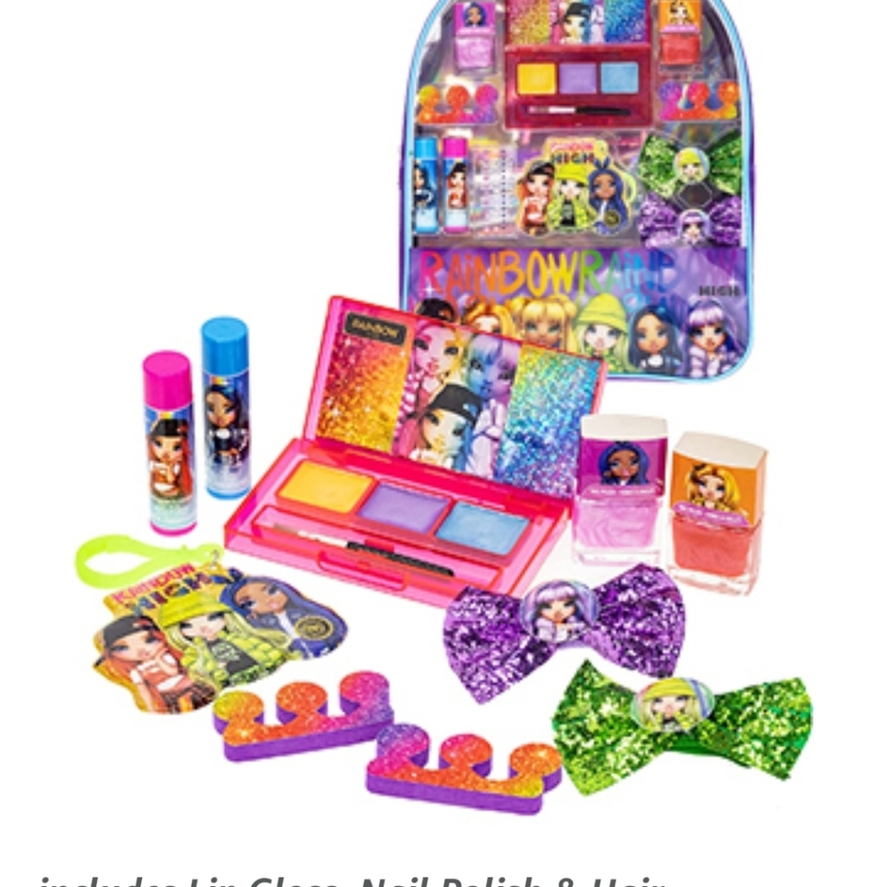 Rainbow High Makeup with Backpack set